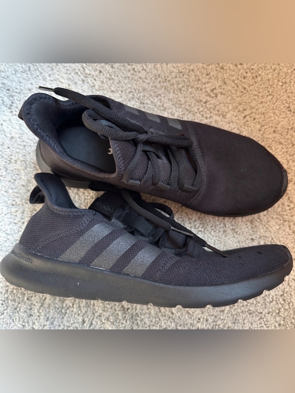 Adidas Cloudfoam Pure 2.0 Triple Black Sneakers Women’s Size 9 Running Gym